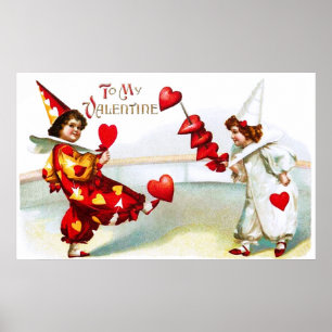 Pôster Dois Harlequins bonitos