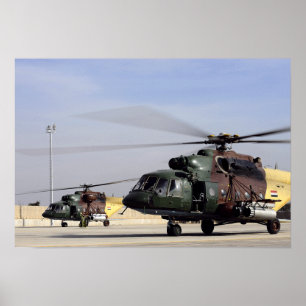Poster Dois helicópteros iraquianos do quadril Mi-17