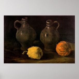 Poster Dois Jars e Dois Pumpkins por Vincent van Gogh
