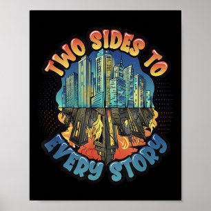 Poster Dois Lados A Cada Estória De Proteção Ambiental