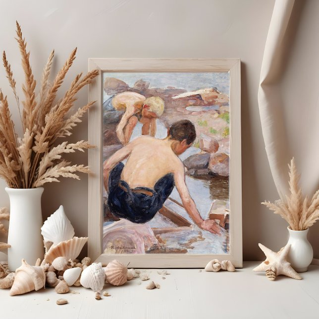 Poster Dois Meninos Na Costa, Pekka Halonen (Criador carregado)