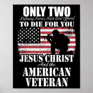Poster Dois Morreram Por Você Jesus E Memória Veterana Am
