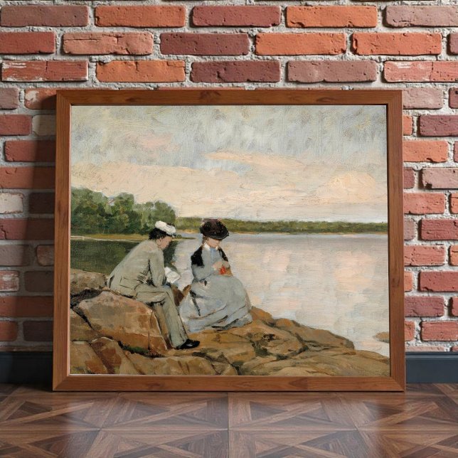 Poster Dois na praia, Arvid Liljelund (Criador carregado)