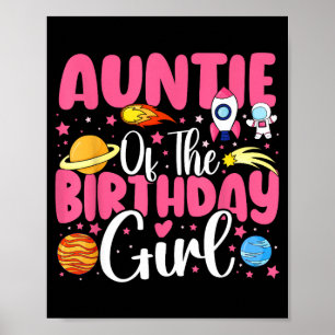 Poster Dois para a lua tia da menina aniversariante astro