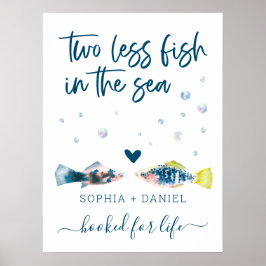 Poster Dois Peixes A Menos No Casamento Marítimo Bem-Vind