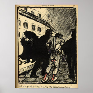 Poster Dois polícias levam embora uma caminhada vestida