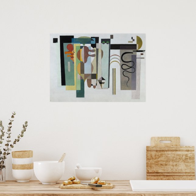 Poster Dois pontos verdes por Wassily Kandinsky (Cozinha)
