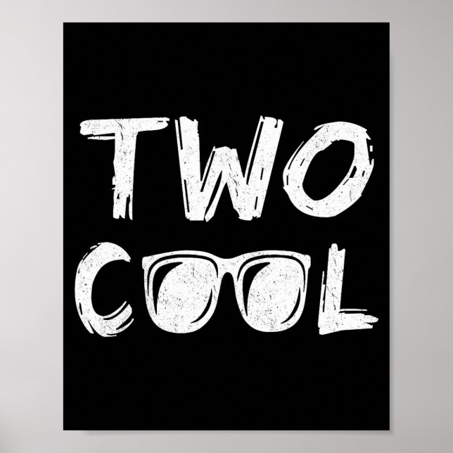 Poster Dois presentes legais de 2º aniversário para menin (Frente)