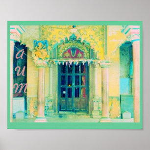 Poster Dois que ramificam para fora do "poster do templo