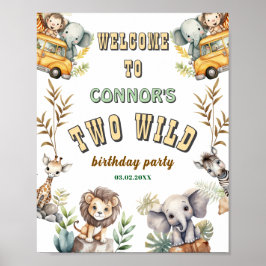 Poster Dois sinais de boas-vindas da selva selvagem 1ª fe
