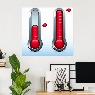 Poster Dois Termômetros