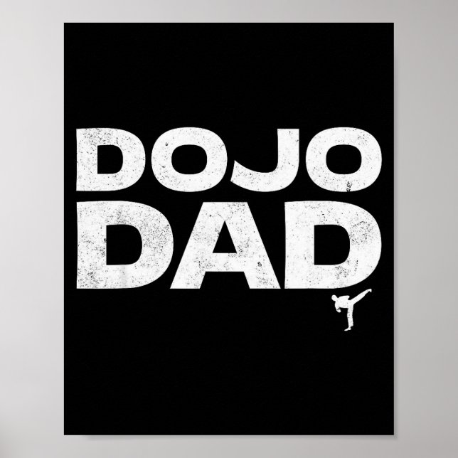 Poster Dojo Dad Martial Arts Funny Father's Day Gift For  (Frente)