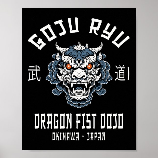 Poster Dojo Dragon Fist Karate Goju Ryu  (Frente)