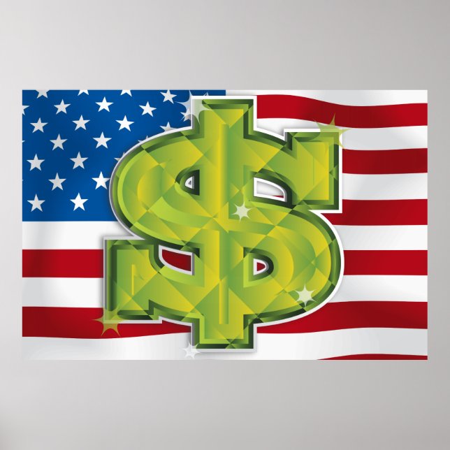 Poster Dólar americano (Frente)