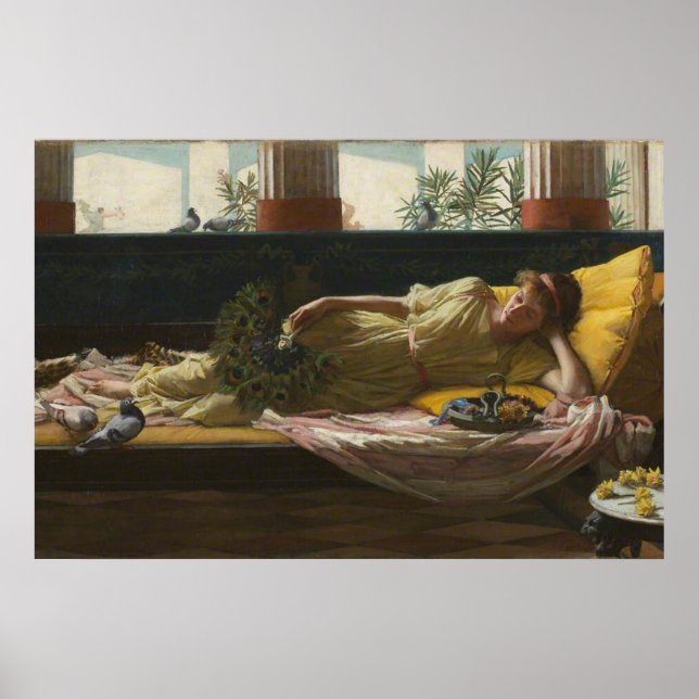 Poster DoLCE FaR NiENTE, por John William Waterhouse -188 (Frente)
