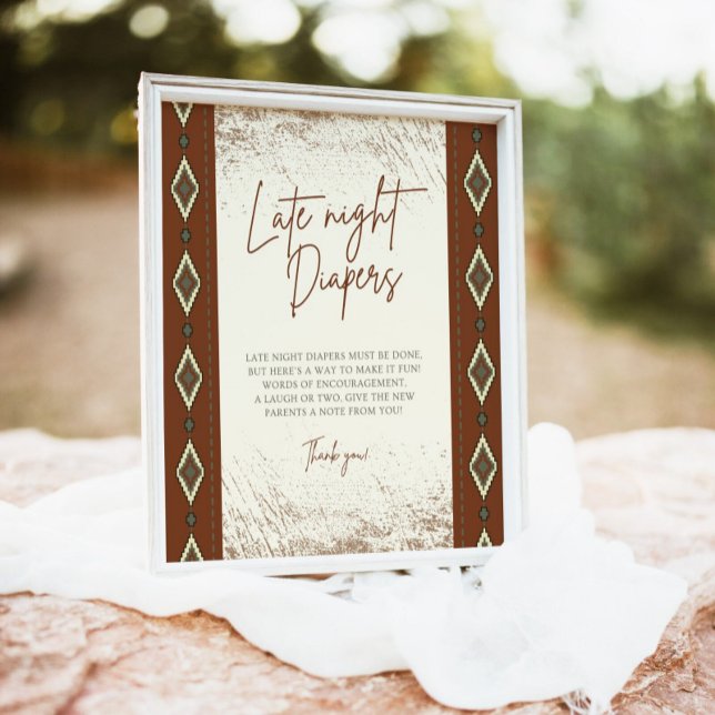 Poster DOLLY Aztec Russo Western Night Sinal (Criador carregado)