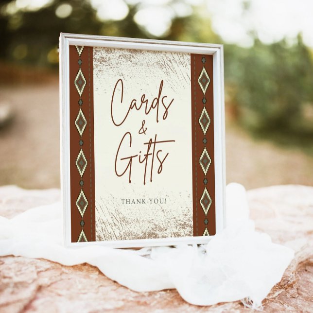 Poster DOLLY Aztec Sinal Rustic Western Cards E Gifts (Criador carregado)