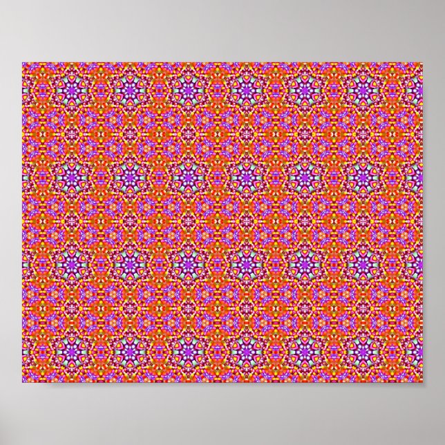 Poster Dolly Mixtures Candy Fractal Art Patterno (Frente)