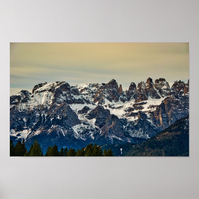 Poster Dolomites, Alpes italianos (Frente)