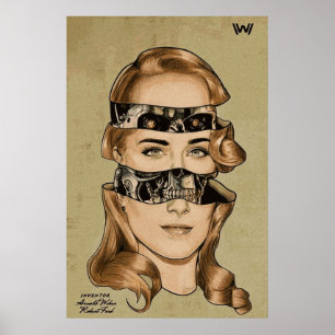 Poster Dolores do Westworld SciFi Robot Trabalho de arte