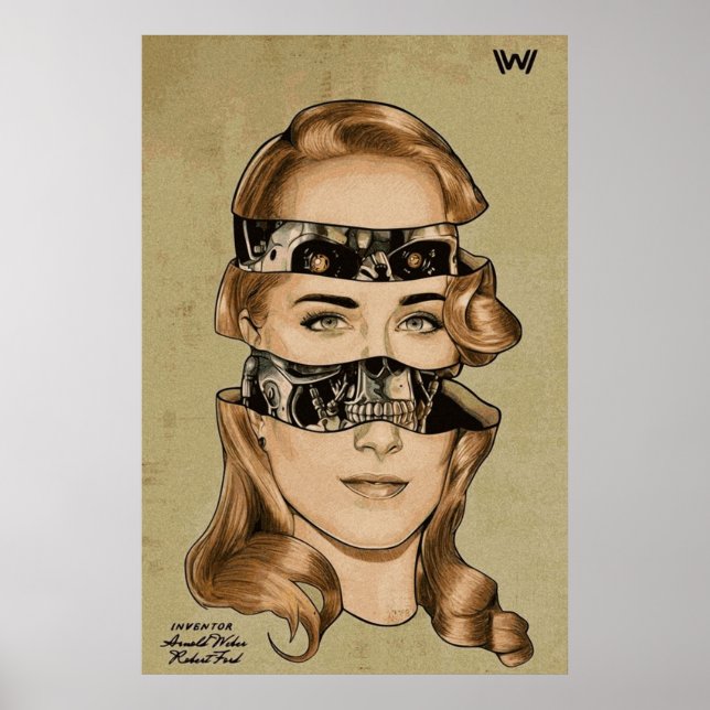 Poster Dolores do Westworld SciFi Robot Trabalho de arte (Frente)