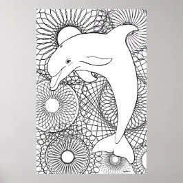 Poster Dolphin Joy
