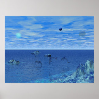 Poster Dolphin Paradise