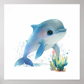 Poster Dolphin Wall Art