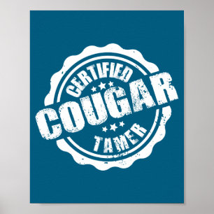 Poster Domador de Onça Certificado Camiseta Engraçada Mas