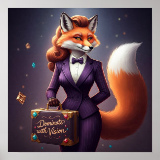 Poster Domine com a Visão - Energia Fox Femme