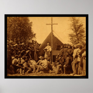 Pôster Domingo de manhã massa católica 1861