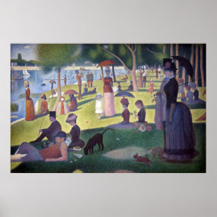Poster Domingo em La Grande Jatte - Georges Seurat 1884