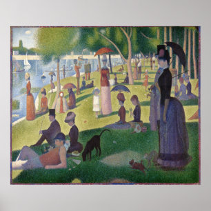 Poster Domingo em La Grande Jatte por Georges Seurat
