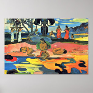 Pôster Domingo (Mahana nenhum Atua) por Gauguin Paul