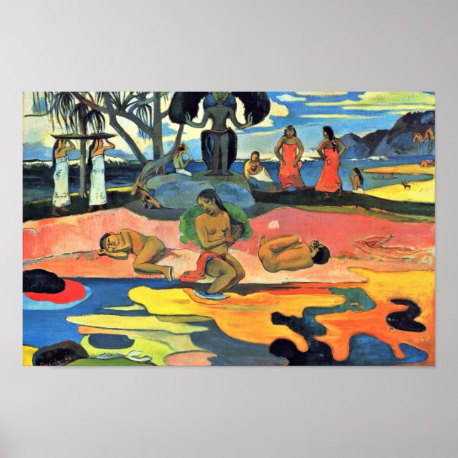 Pôster Domingo (Mahana No Atua) Por Gauguin Paul (Frente)