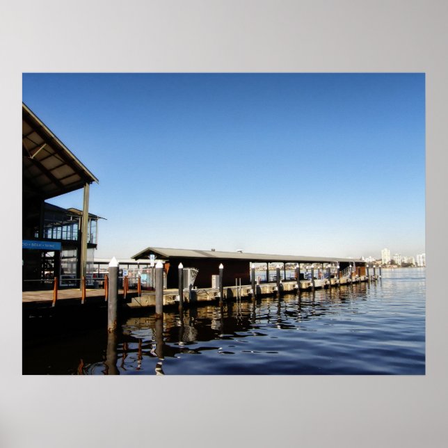 Pôster Domingo na marina | Perth, Austrália (Frente)