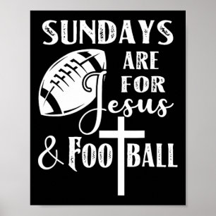 Poster Domingos São Para Jesus E Futebol Engraçado Cristã