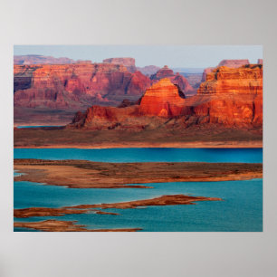 Poster Dominguez Butte & Lago Powell, Utah
