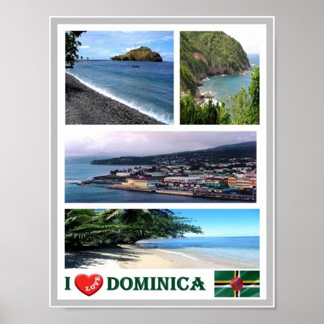 Poster Dominica - Eu Amo - (Frente)