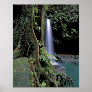 Pôster Dominica, Lago Esmeralda, Cachoeira.