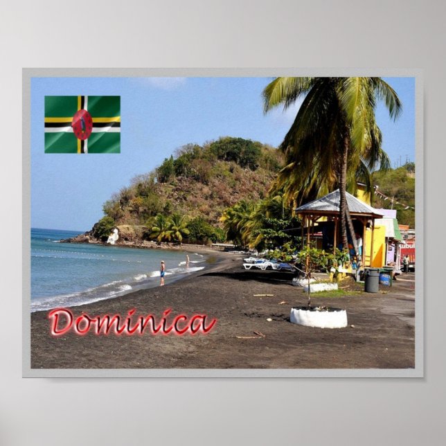 Poster Dominica - Mero Beach - (Frente)