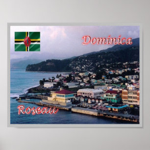Poster Domínica - Roseau -