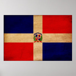 Pôster Dominican Republic Flag