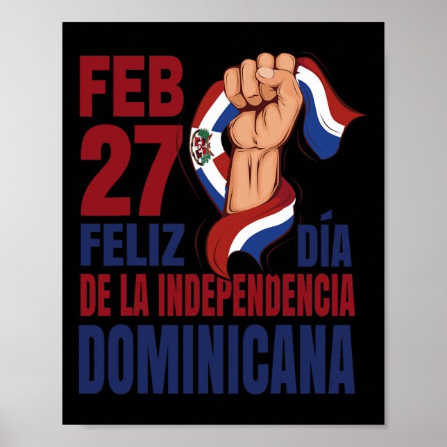 Poster Dominicana - Independência Dominicana Dia 1 (Frente)