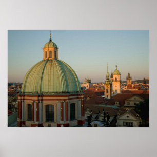 Pôster Domínio da Igreja do Santo Francisco, Praga, Chec