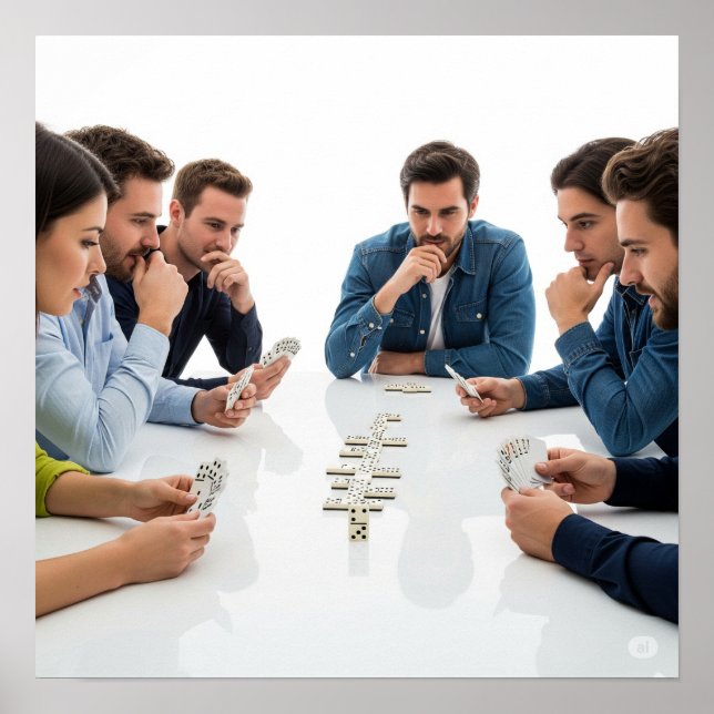 Poster Domínios do estilo da placa (Frente)