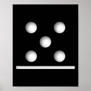 Poster Domino Game 5 0 Halloween Natal