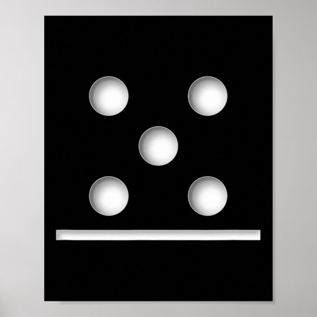 Poster Domino Game 5 0 Halloween Natal (Frente)