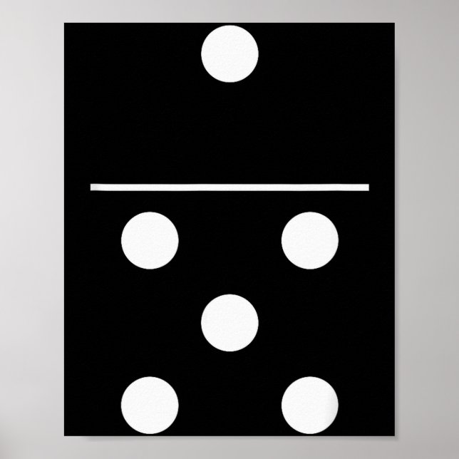 Poster Domino Game 5 1 Funny Halloween Group Costume Shir (Frente)