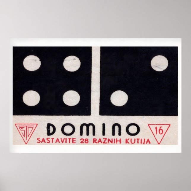 Poster Domino - Matchbox Print - Aesthetic Wall Art (Frente)